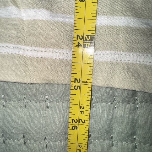 Madewell Whisper 100% Cotton Tank Top Striped Casual V-Neck Pocket. Size S NWOT - Picture 9 of 13